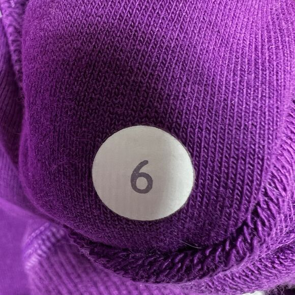 Lululemon Flashback Hoodie Women’s 6 Purple French Terry Sweatshirt Jacket - Picture 10 of 11